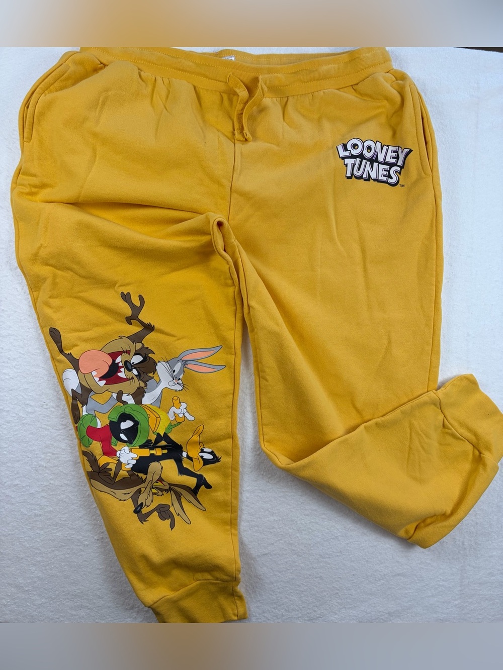 Warner Bros.‎ Looney Tunes Mustard Yellow mens Joggers/sweatpants